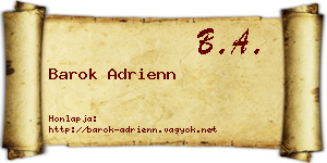 Barok Adrienn névjegykártya